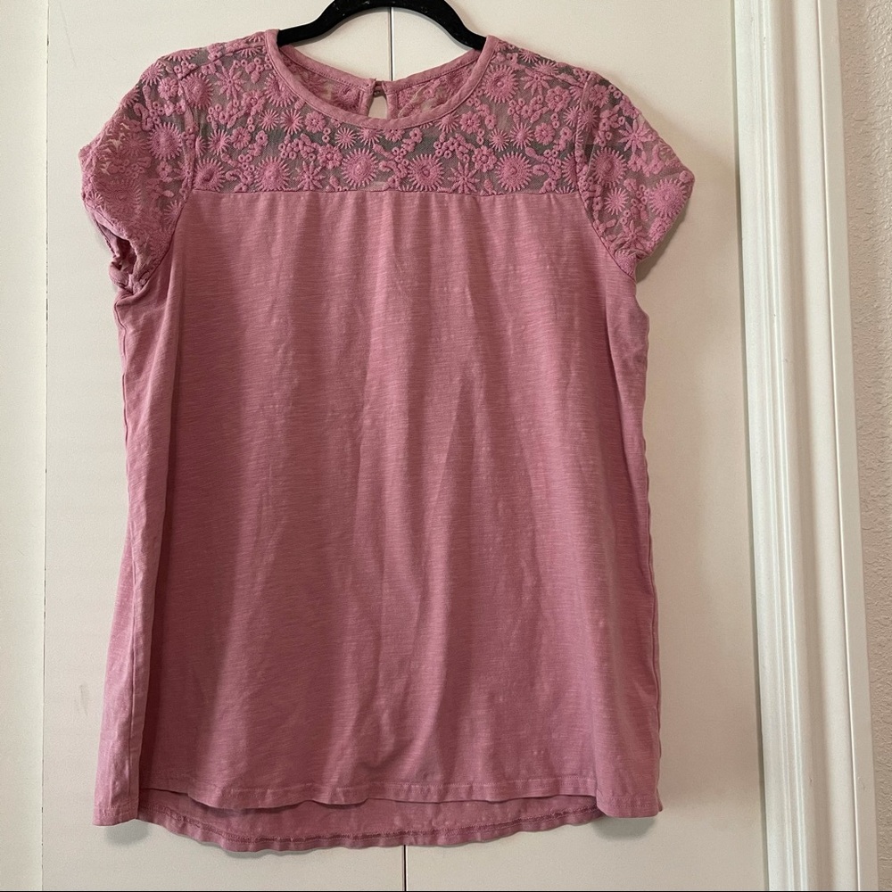 Matilda Jane Lory Mauve Lace Top